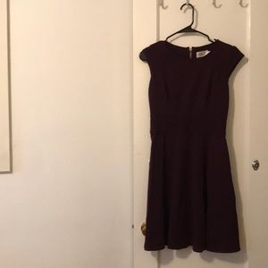 Purple Eliza J Fit and Flare Dress